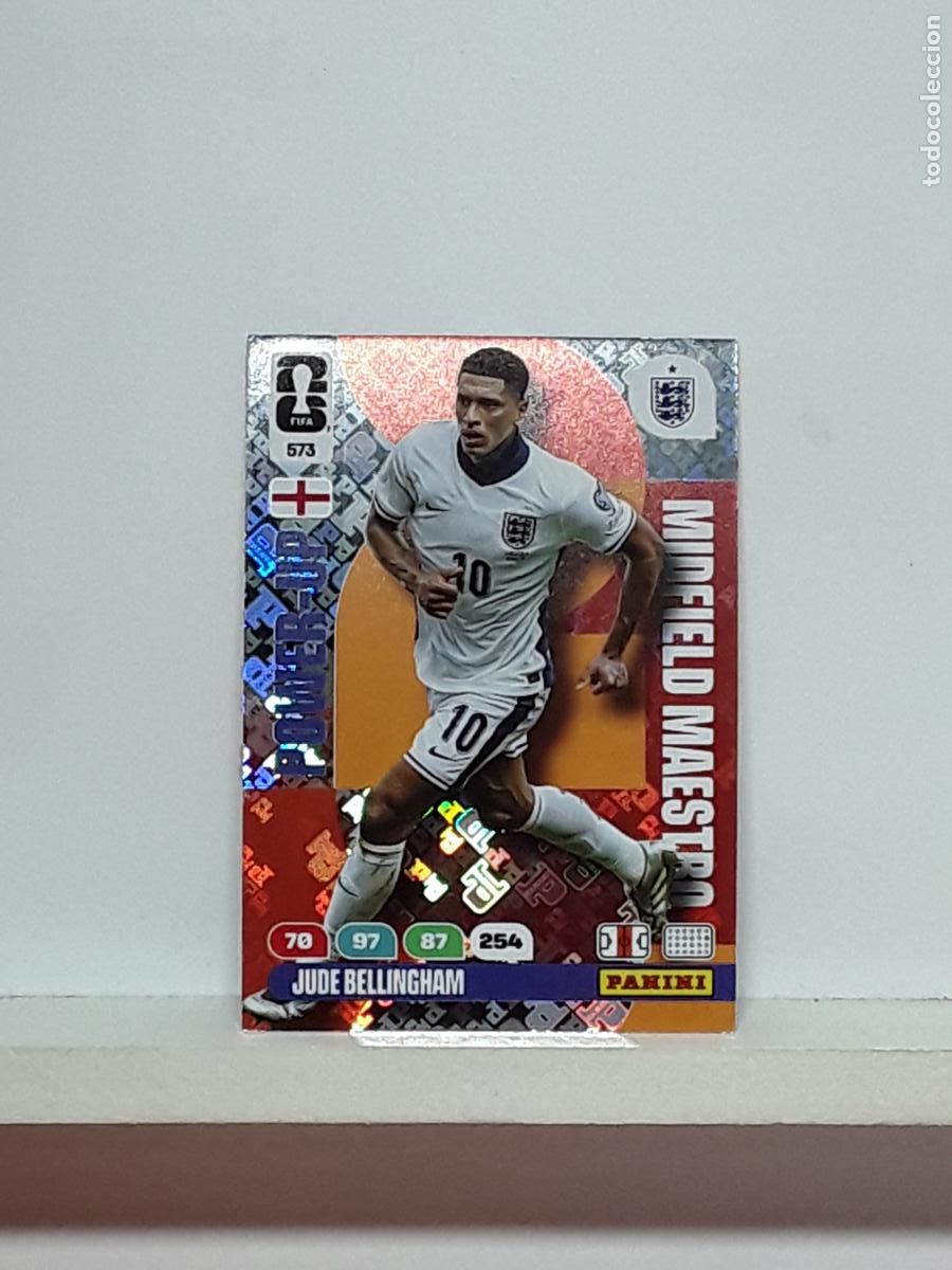 Cromos de f&uacute;tbol: ADRENALYN MUNDIAL 2026 WORLD CUP 26 ALBUM PANINI N 573 INGLATERRA POWER MAESTRO JUDE BELLINGHAM
