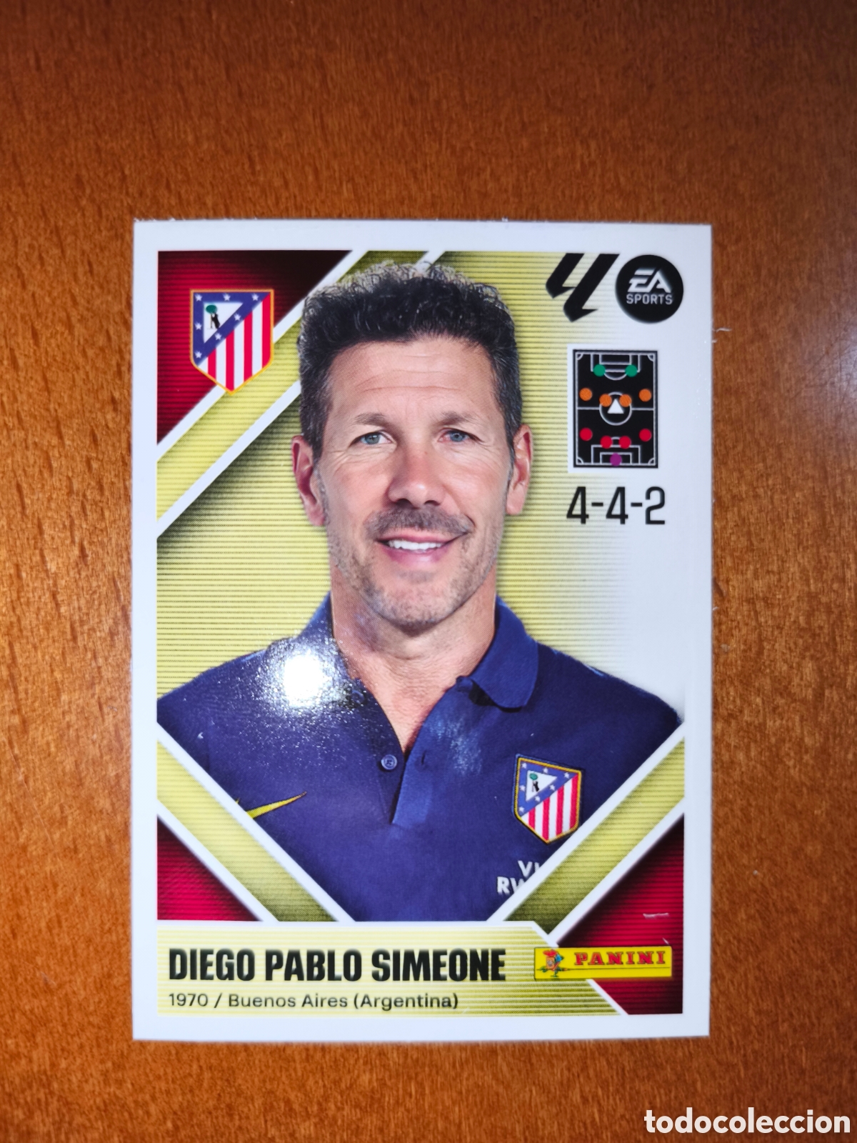 Cromos de Futebol: Diego Pablo Simeone n&deg;2 liga este 26/27 Atl&eacute;tico De Madrid