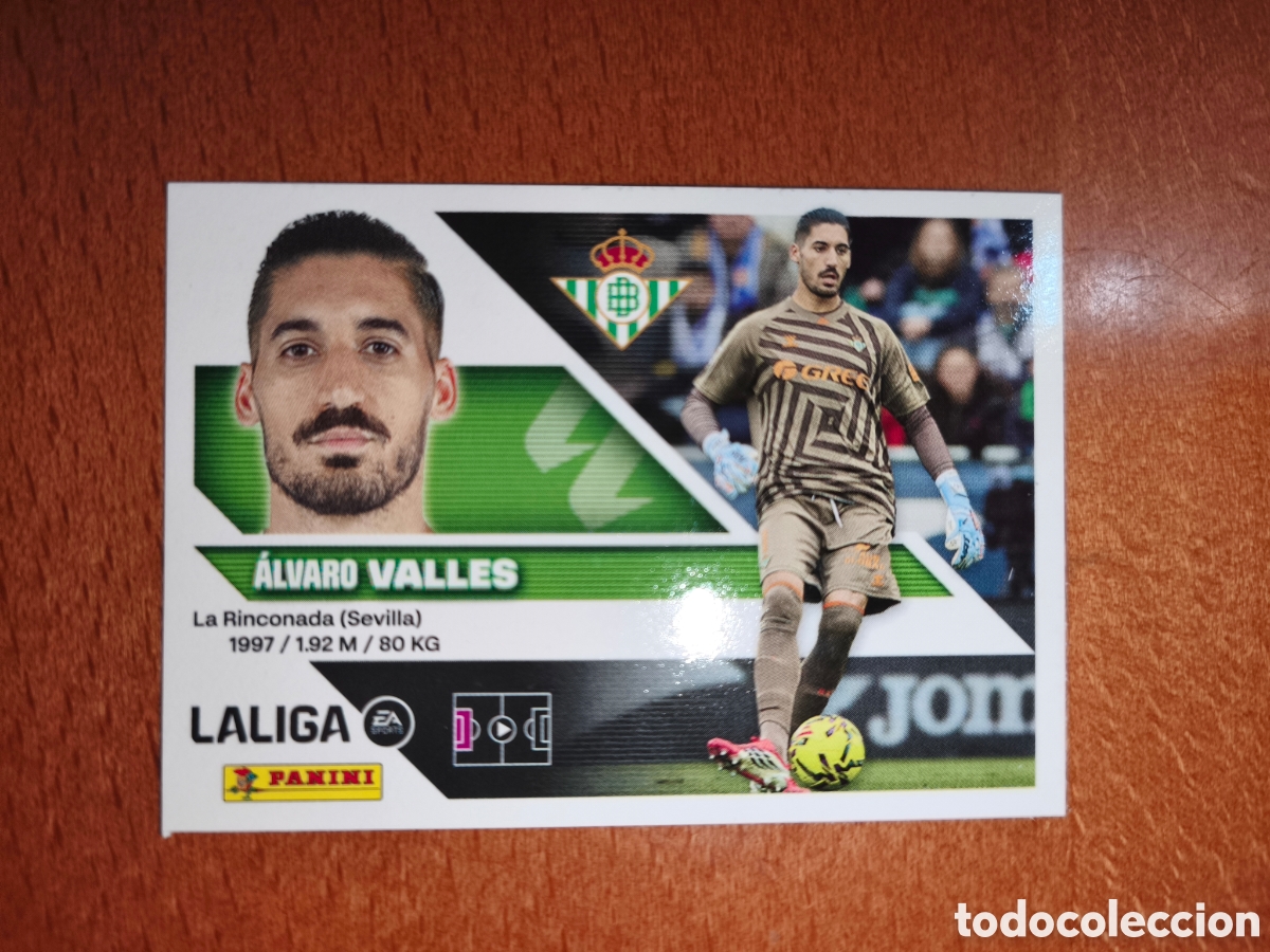 Cromos de f&uacute;tbol: Valles n&deg;3 liga este 26/27 Real Betis