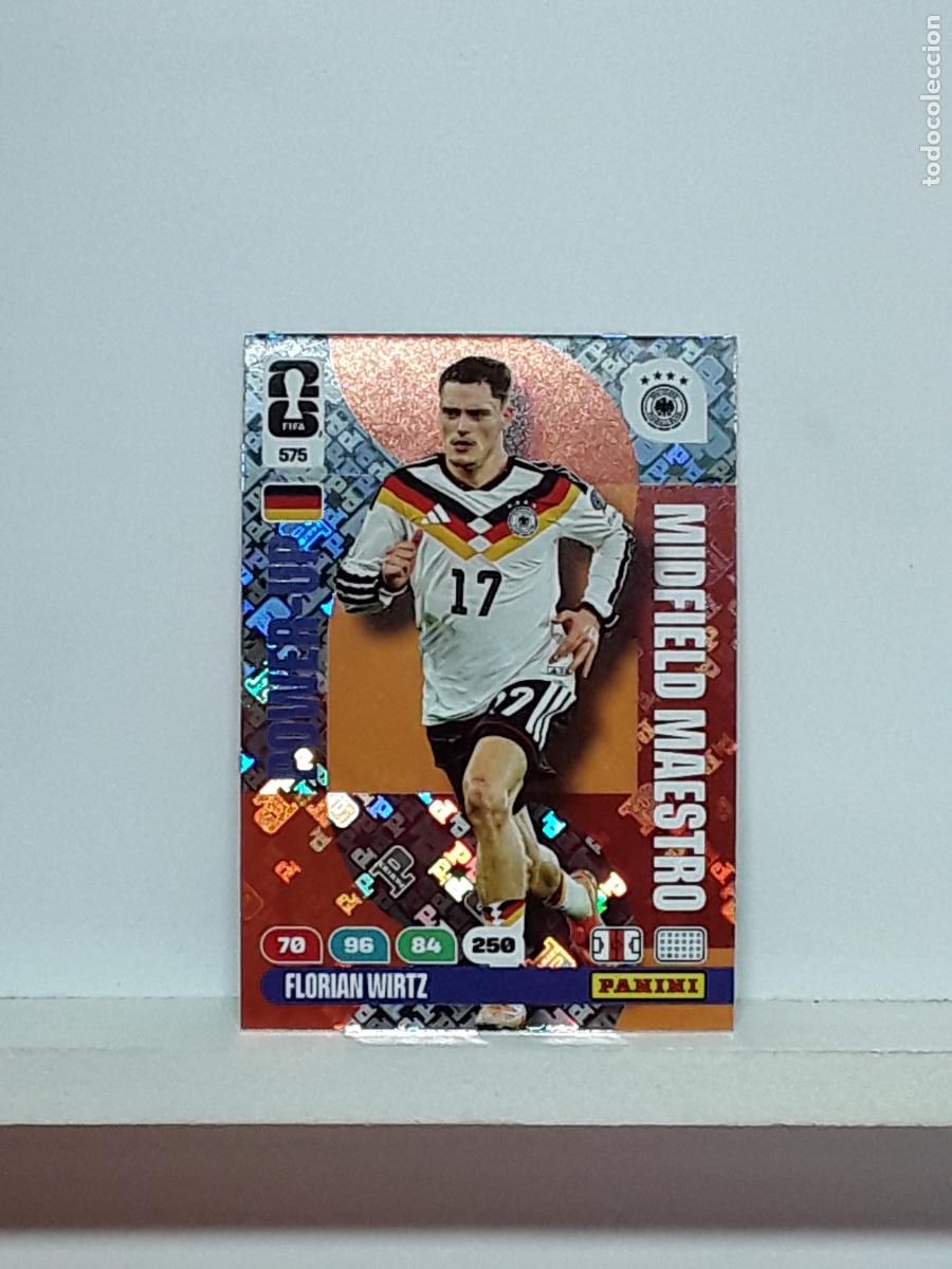 Cromos de f&uacute;tbol: ADRENALYN MUNDIAL 2026 WORLD CUP 26 ALBUM PANINI N 575 ALEMANIA GERMANY POWER MAESTRO FLORIAN WIRTZ