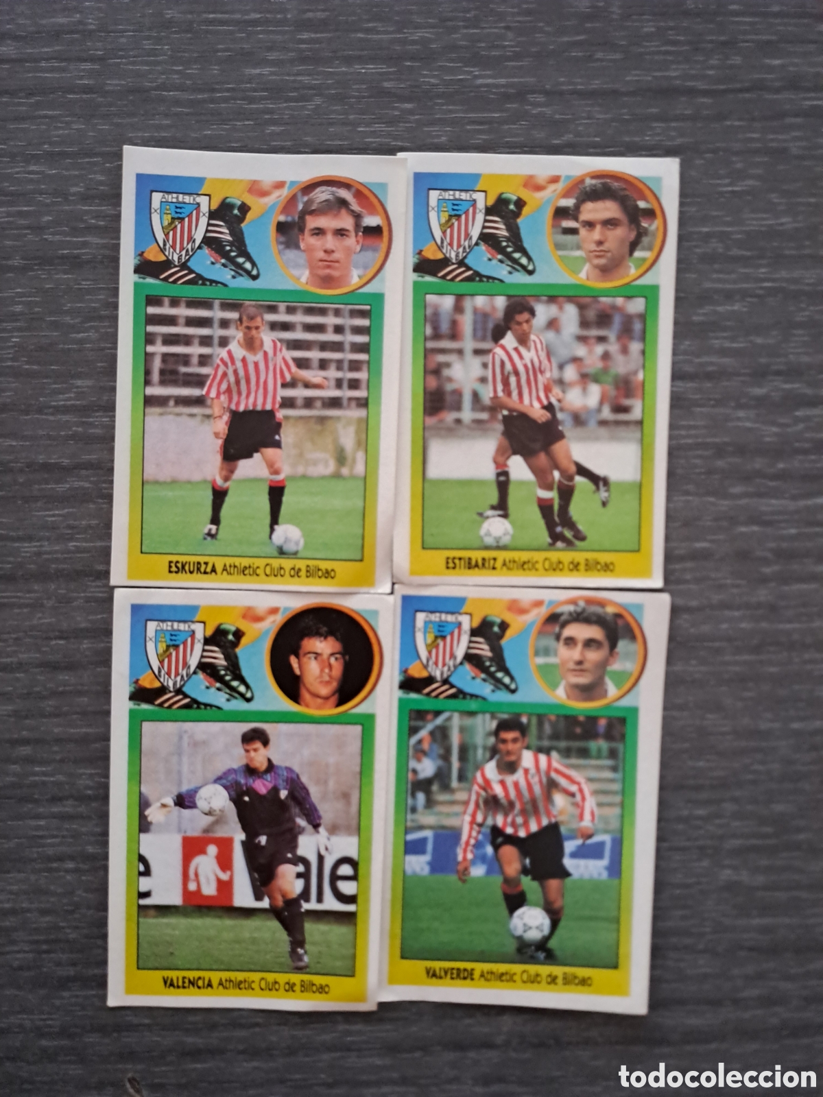 Cromos de f&uacute;tbol: LOTE ATHLETIC CLUB LIGA ESTE 93-94 Lote de 4 cromos de la colecci&oacute;n Liga Este 93-94: