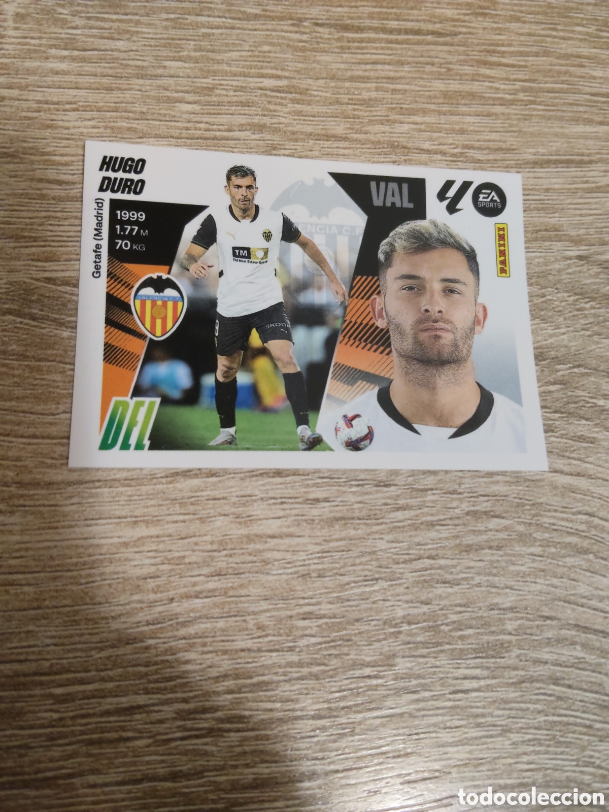 Cromos de f&uacute;tbol: Hugo Duro Valencia liga 2025 2026 25 26 ediciones este