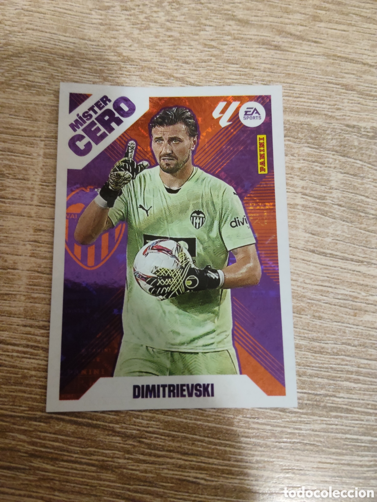 Cromos de f&uacute;tbol: Dimitrievski Valencia Mister Cero liga 2025 2026 25 26 ediciones este