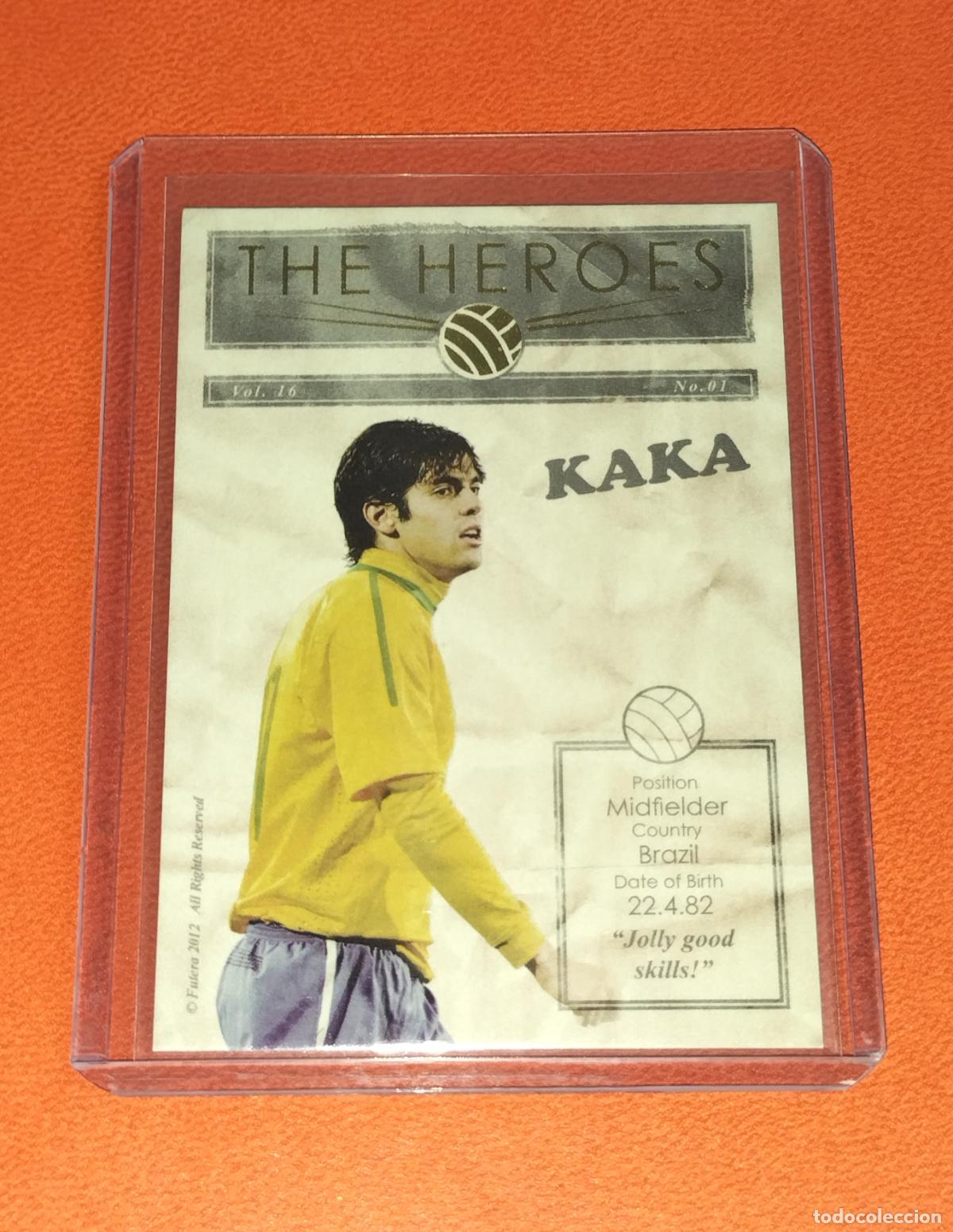 Cromos de f&uacute;tbol: KAKA HEROES HR16 BRASIL LIMITED EDITON CARD NUMERADA WORLD CUP FUTERA UNIQUE 2012