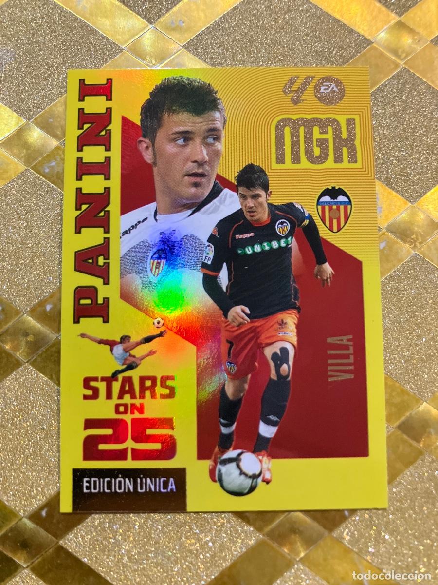 Figurine di Calcio: CROMO FUTBOL NUMERO 435 VILLA VALENCIA STARS ON 25 2026 2027 MEGACRAKS MGK PANINI !