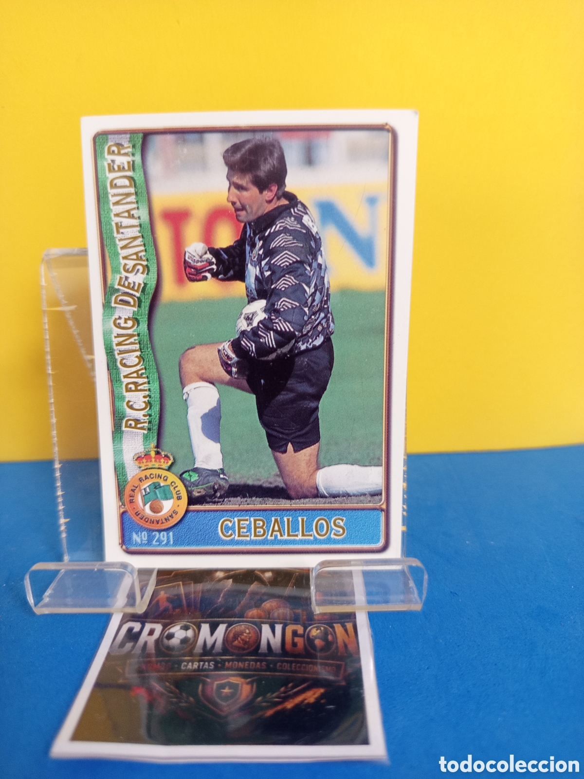 Figurine di Calcio: ❇️ CROMO ⚽ CARD 291 CEBALLOS RACING DE SANTANDER FICHAS DE LA LIGA 96 97 1996 1997 MUNDICROMO ❇️