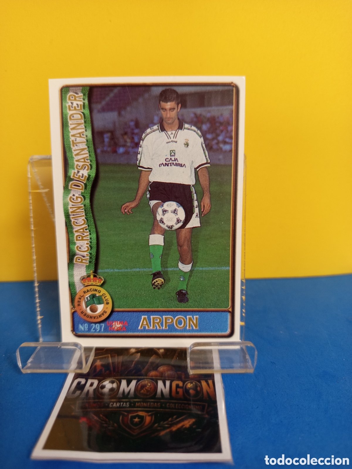 Figurine di Calcio: ❇️ CROMO ⚽ CARD 297 ARP&Oacute;N RACING DE SANTANDER UH FICHAS DE LA LIGA 96 97 1996 1997 MUNDICROMO ❇️