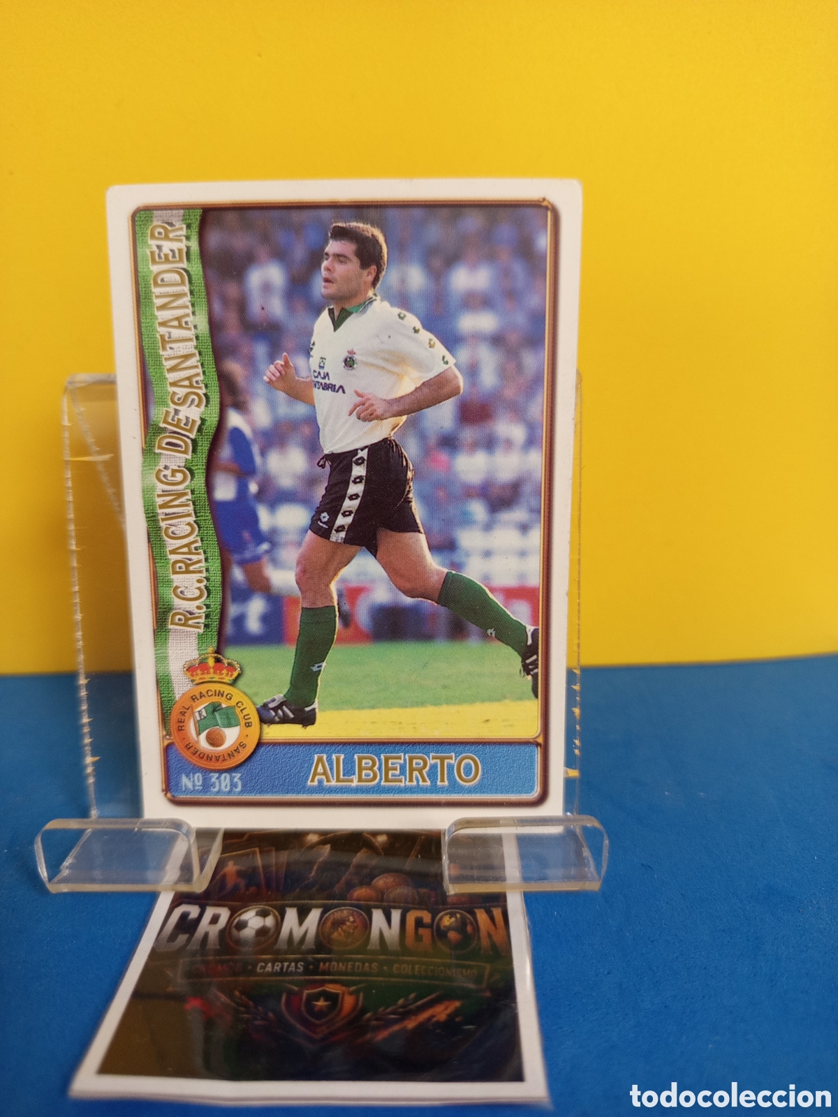 Figurine di Calcio: ❇️ CROMO ⚽ CARD 303 ALBERTO RACING DE SANTANDER FICHAS DE LA LIGA 96 97 1996 1997 MUNDICROMO ❇️