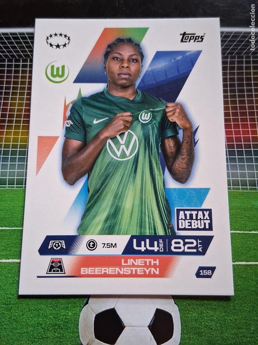 Cromos de f&uacute;tbol: 158 LINETH BEERENSTEYN WOLFBURGO WOMEN TOPPS MATCH ATTAX EXTRA CHAMPIONS 2025 2026 25 26