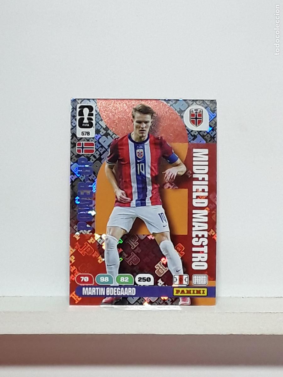 Cromos de f&uacute;tbol: ADRENALYN MUNDIAL 2026 WORLD CUP 26 ALBUM PANINI N 578 NORUEGA POWER MAESTRO MARTIN ODEGAARD