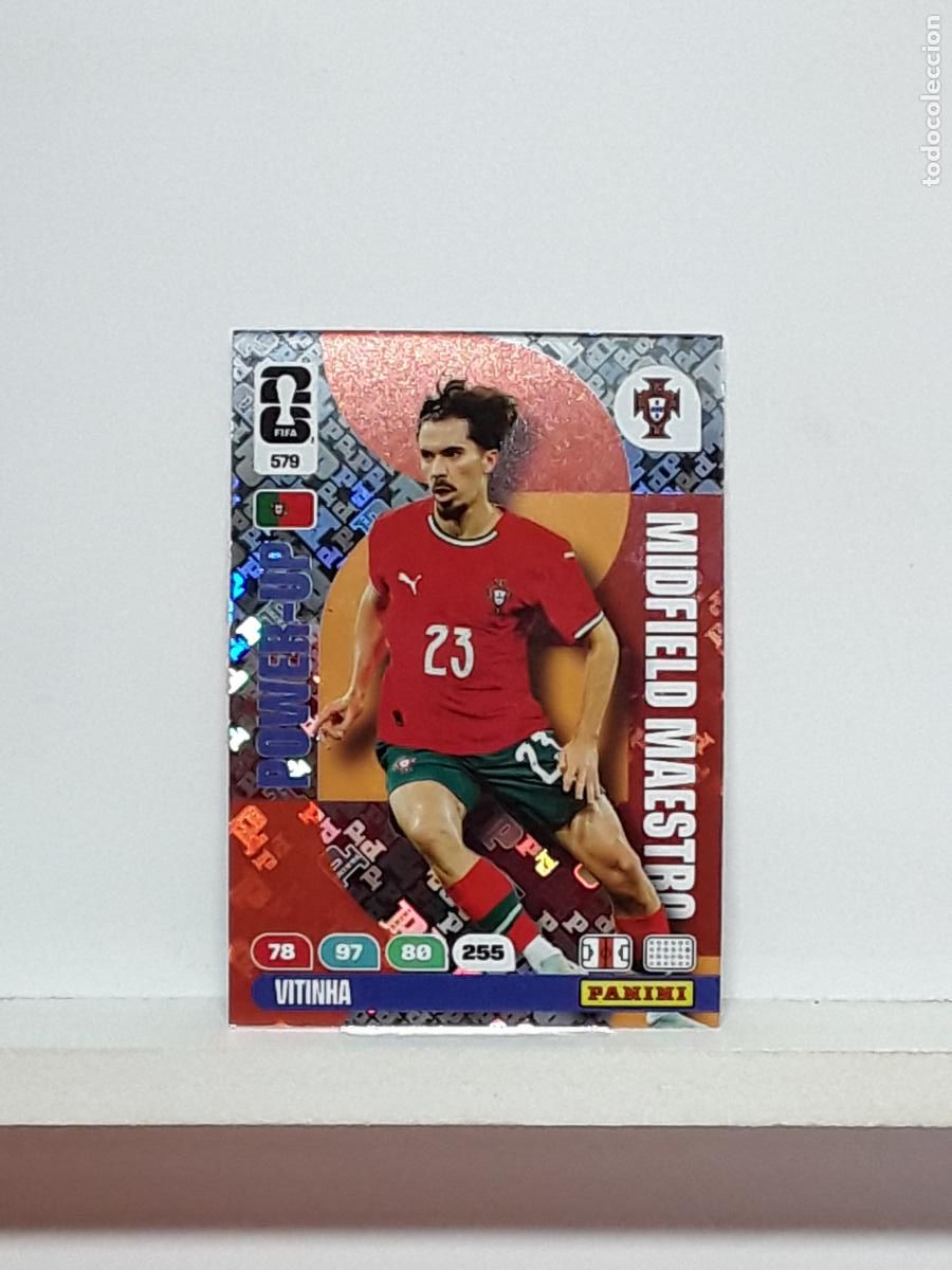 Cromos de f&uacute;tbol: ADRENALYN MUNDIAL 2026 WORLD CUP 26 ALBUM PANINI N 579 PORTUGAL POWER MAESTRO VITINHA