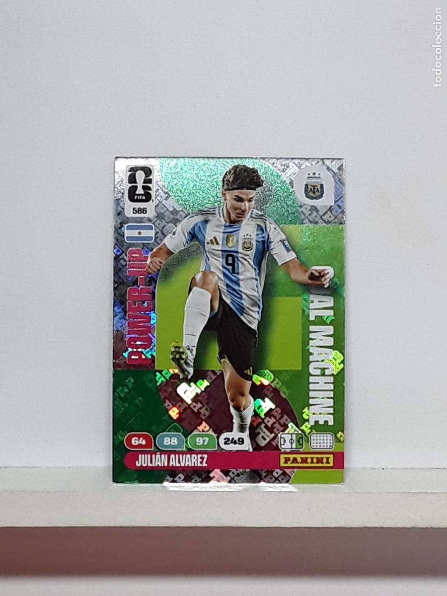 Cromos de f&uacute;tbol: ADRENALYN MUNDIAL 2026 WORLD CUP 26 ALBUM PANINI N 586 ARGENTINA POWER MACHINE JULIAN ALVAREZ