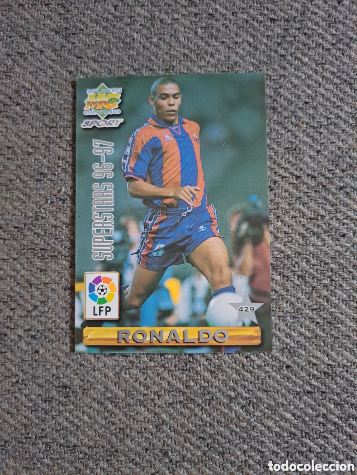 Cromos de f&uacute;tbol: Ronaldo/Goovanni. N&deg;429. Superstars 96-97. Mundicromo Liga 96-97.