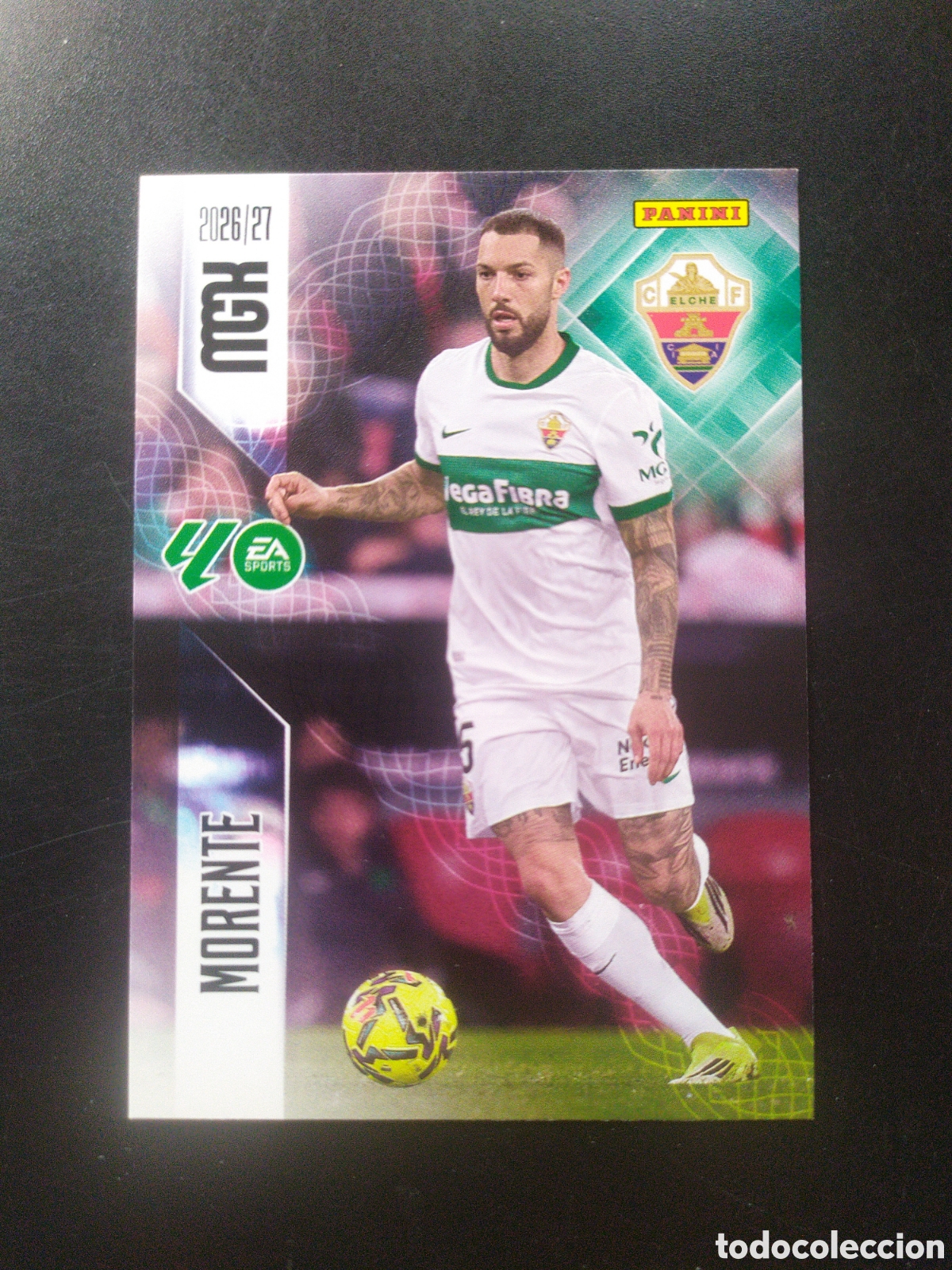 Cromos de f&uacute;tbol: Megacracks 2026 2027 26 27 panini Morente n&deg; 158 Elche