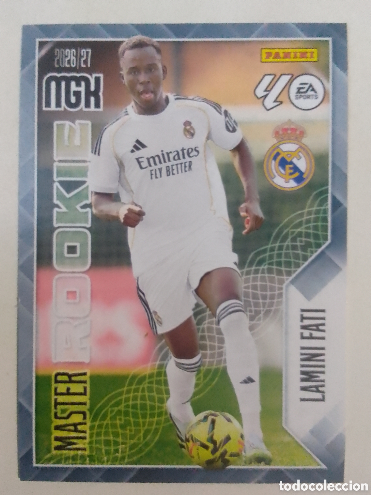 Cromos de f&uacute;tbol: Megacracks 2026/27 n&deg; 416 Lamini Fati &bull; Real Madrid. MASTER ROOKIE.