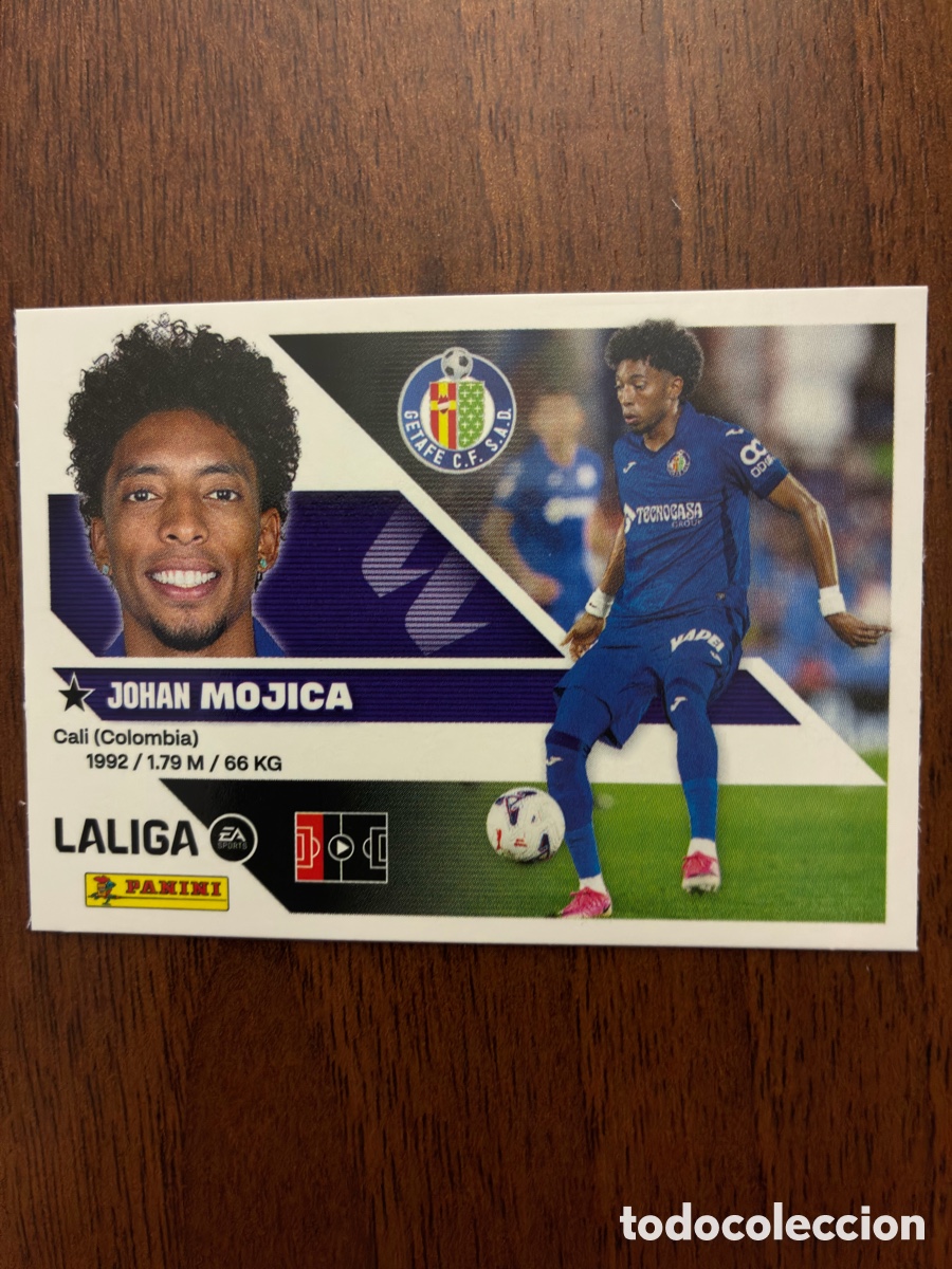 Cromos de f&uacute;tbol: Cromo N&ordm; 23 UF Johan Mojica (&Uacute;ltimos Fichajes) - Getafe CF - Este Panini Liga 2026-27 - Impecable