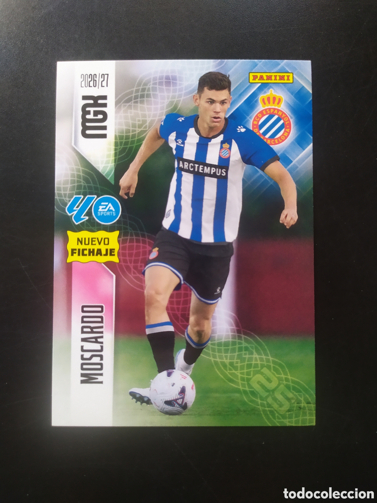 Cromos de f&uacute;tbol: Megacracks 2026 2027 26 27 panini Moscardo fichaje n&deg; 482 Espanyol