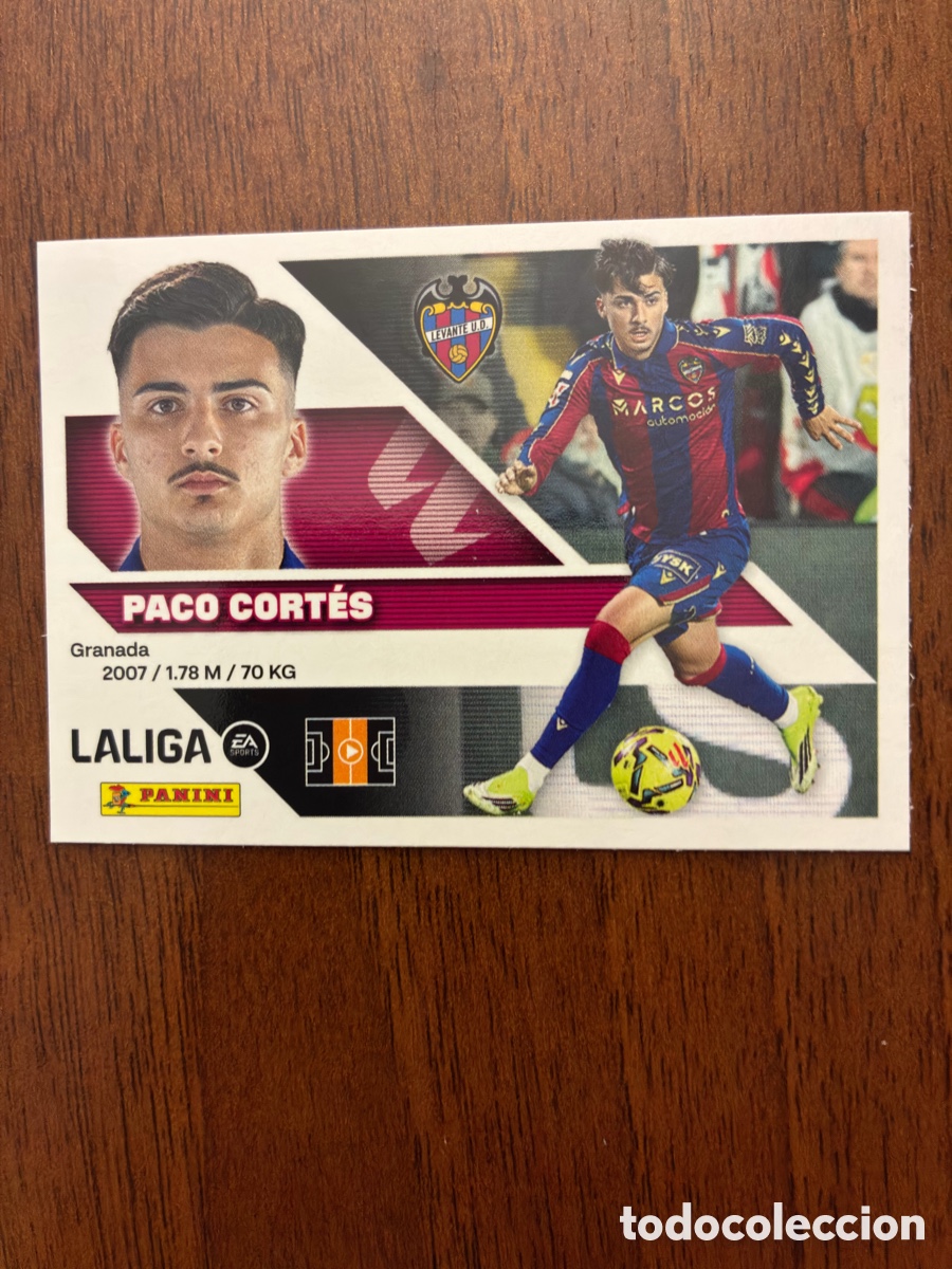 Cromos de f&uacute;tbol: Cromo N&ordm; 14B Paco Cort&eacute;s - Levante UD - Colecci&oacute;n Este Panini Liga 2026-27 - Impecable