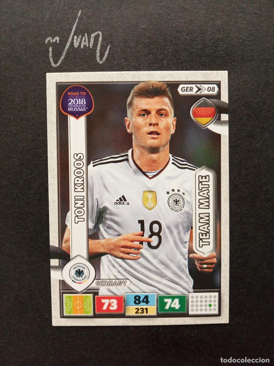 Cromos de f&uacute;tbol: GER 08 TONI KROOS ALEMANIA REAL MADRID ⚽ PANINI &reg; ADRENALYN ROAD FIFA WORLD CUP RUSSIA 2018 18