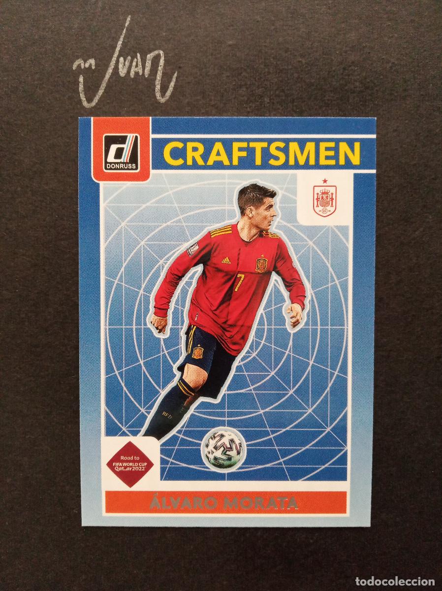 Cromos de f&uacute;tbol: N&ordm; 8 CRAFTSMEN MORATA ESPA&Ntilde;A ATLETICO MADRID ⚽ PANINI &reg; DONRUSS ROAD FIFA WORLD CUP QATAR 2022 22