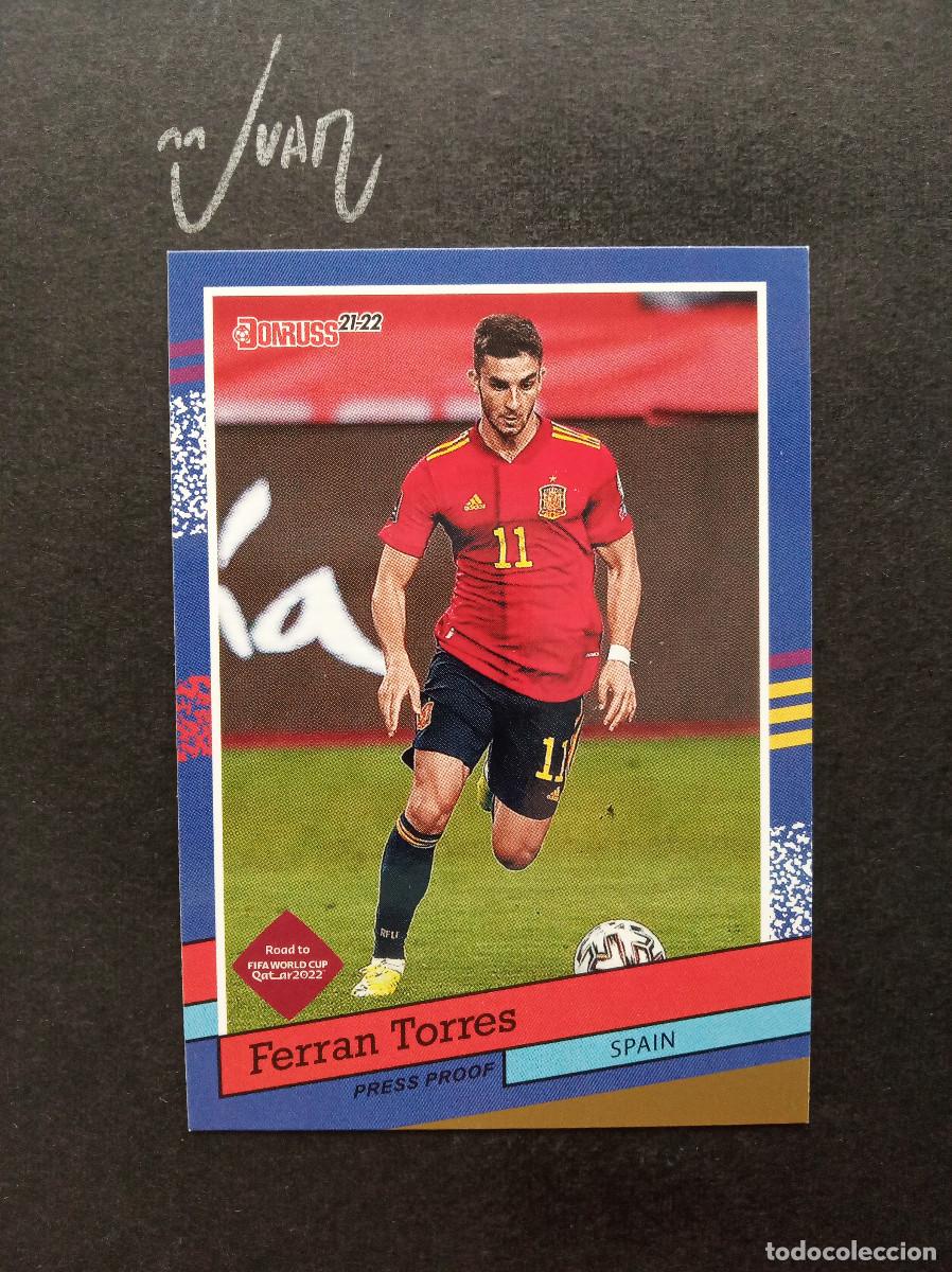 Cromos de f&uacute;tbol: 12 TRIBUTE 1991 PRESS PROOF FERRAN TORRES ESPA&Ntilde;A BARCELONA⚽ PANINI &reg; DONRUSS WORLD CUP QATAR 2021 22