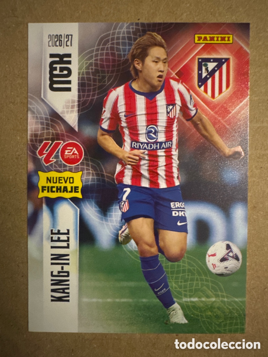 Cromos de f&uacute;tbol: # 486 Kang-In Lee Atletico Madrid Megacracks 26 27 2026 2027 Nuevo Fichaje 2 Segunda 2a 2&ordf; Edici&oacute;n