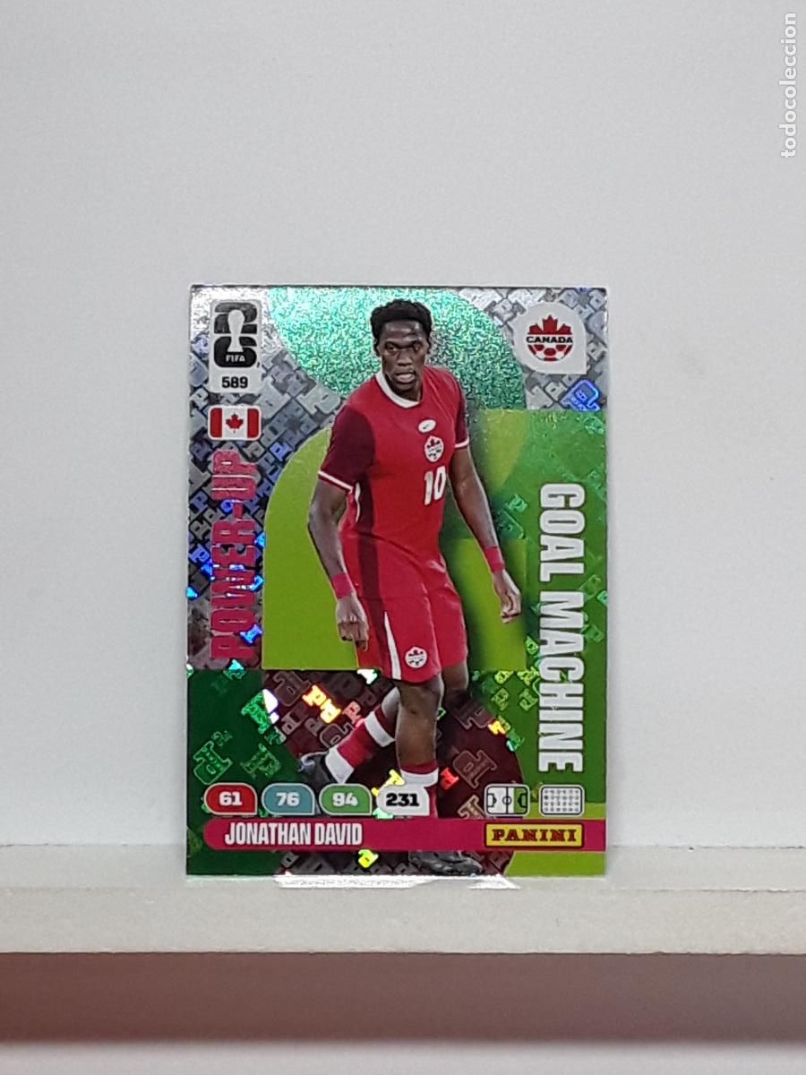 Cromos de f&uacute;tbol: ADRENALYN MUNDIAL 2026 WORLD CUP 26 ALBUM PANINI N 589 CANADA POWER MACHINE JONATHAN DAVID