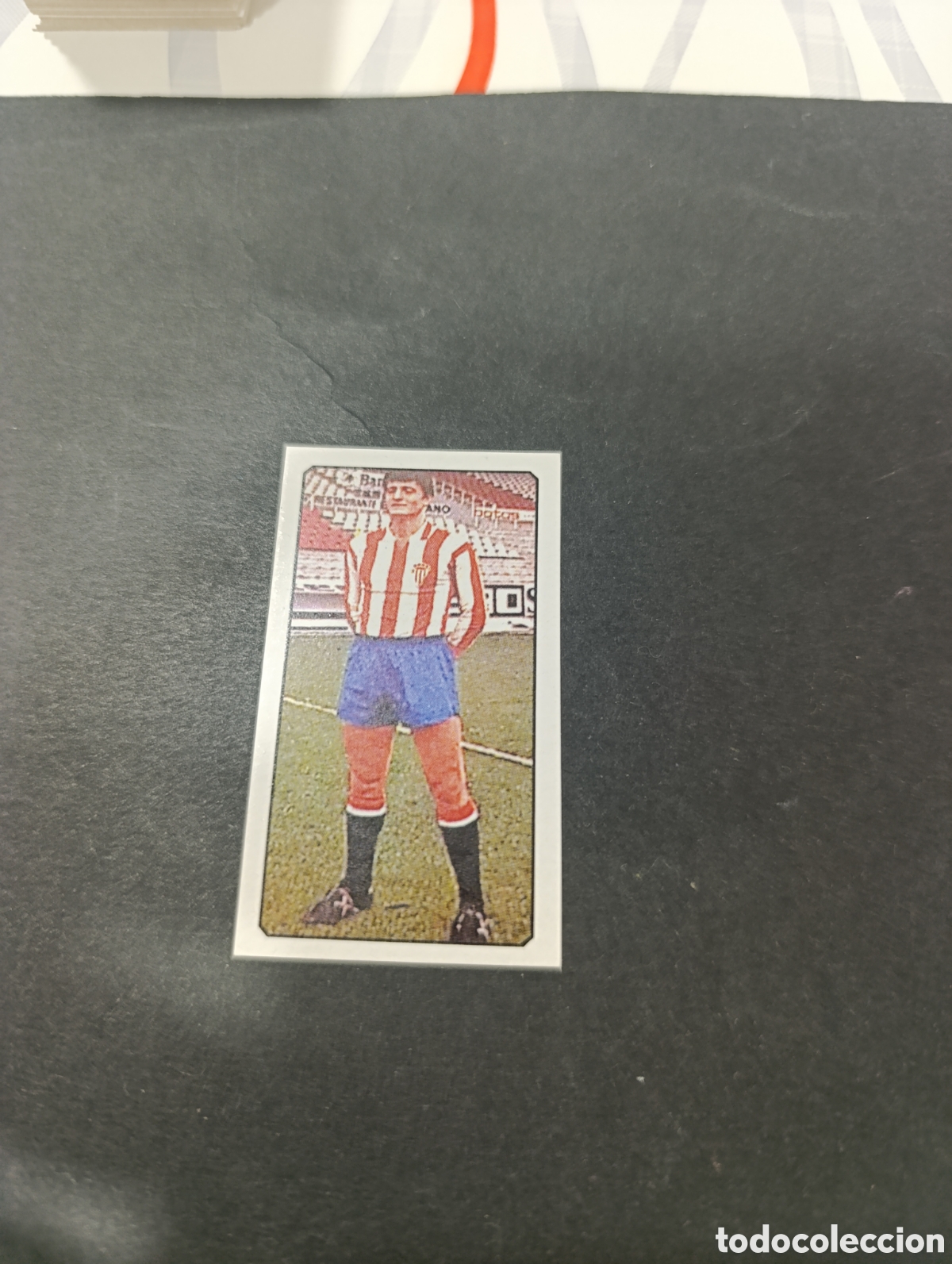 Cromos de f&uacute;tbol: Cromo Gonz&aacute;lez Sporting de Gij&oacute;n Liga Este 77 78, ampliaci&oacute;n de la colecci&oacute;n.