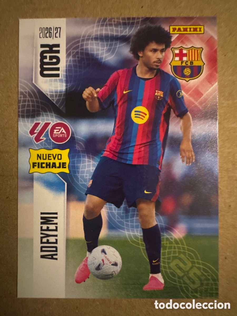Cromos de f&uacute;tbol: # 489 Adeyemi FC Barcelona Megacracks 26 27 2026 2027 Nuevo Fichaje 2 Segunda 2a 2&ordf; Edici&oacute;n