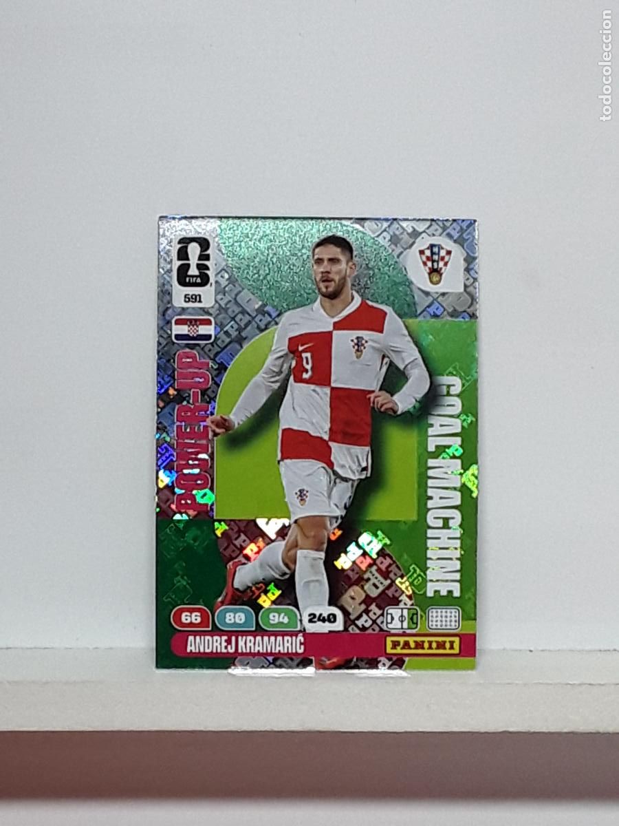 Cromos de f&uacute;tbol: ADRENALYN MUNDIAL 2026 WORLD CUP 26 ALBUM PANINI N 591 CROACIA CROATIA POWER MACHINE ANDREJ KRAMARIC
