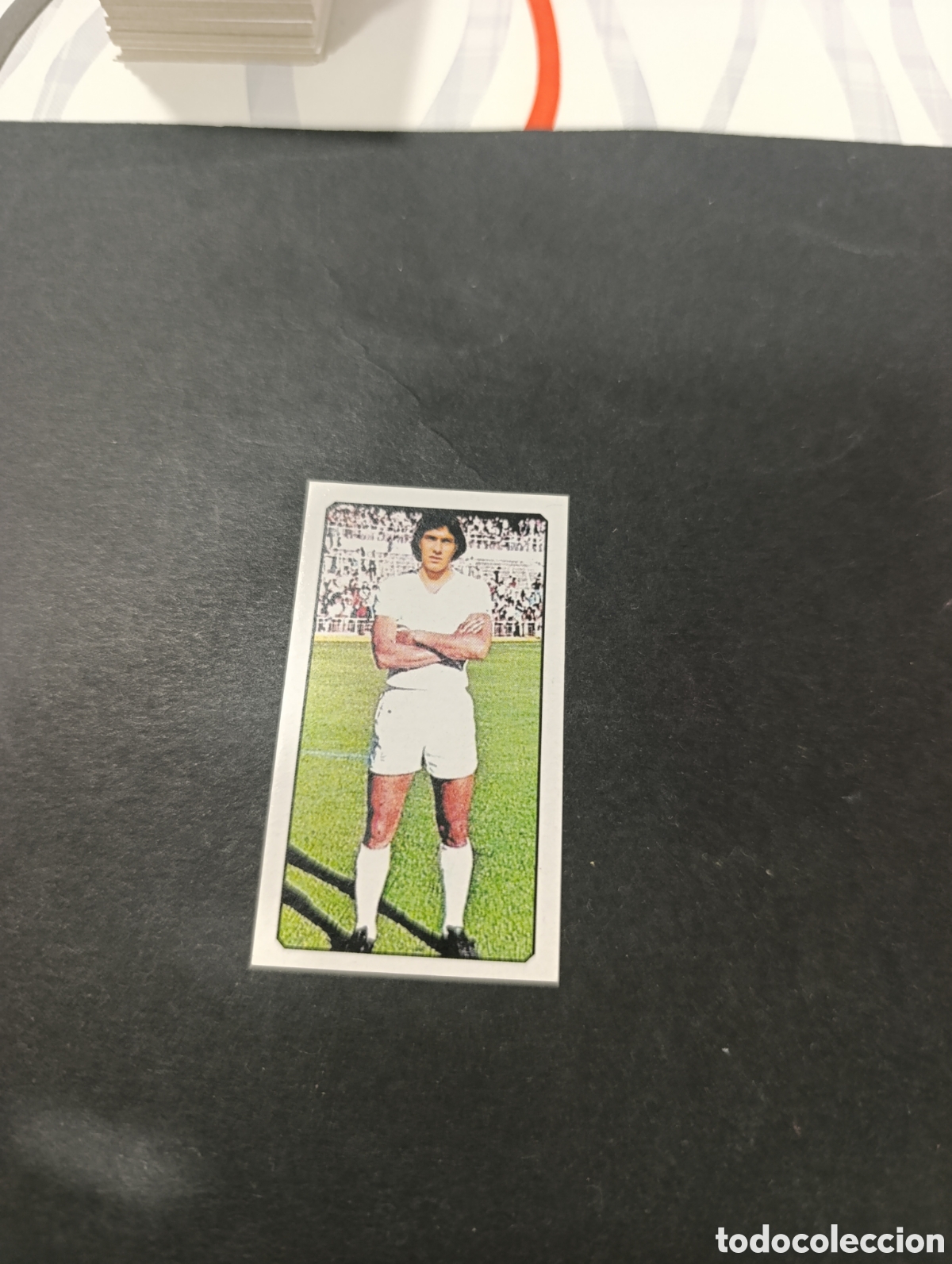 Cromos de f&uacute;tbol: Cromo Escribano Real Madrid Liga Este 77 78, ampliaci&oacute;n de la colecci&oacute;n.