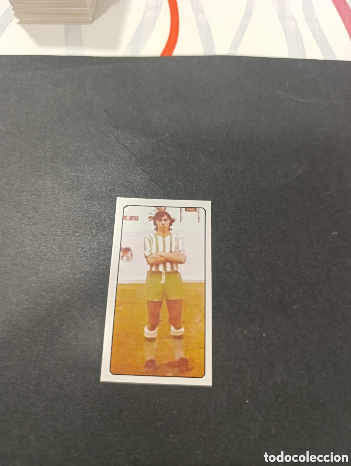 Cromos de f&uacute;tbol: Cromo Oca&ntilde;a Real Betis Liga Este 77 78, ampliaci&oacute;n de la colecci&oacute;n.