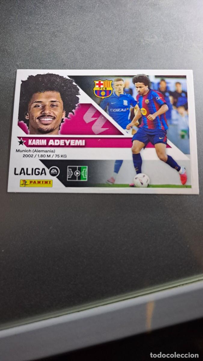Cromos de Futebol: CROMO ADEYEMI FICHAJE 19 ULTIMOS FICHAJES 19 BARCELONA LIGA 2026 2027 26 27 ESTE PANINI NUNCA PEGADO