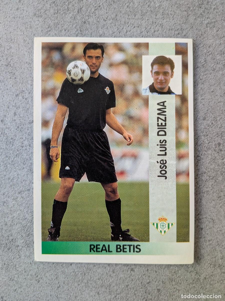 Cromos de f&uacute;tbol: Panini Liga 96/97 96 97 1996 1997 128 Jose Luis Diezma Real Betis baja nuevo nunca pegado