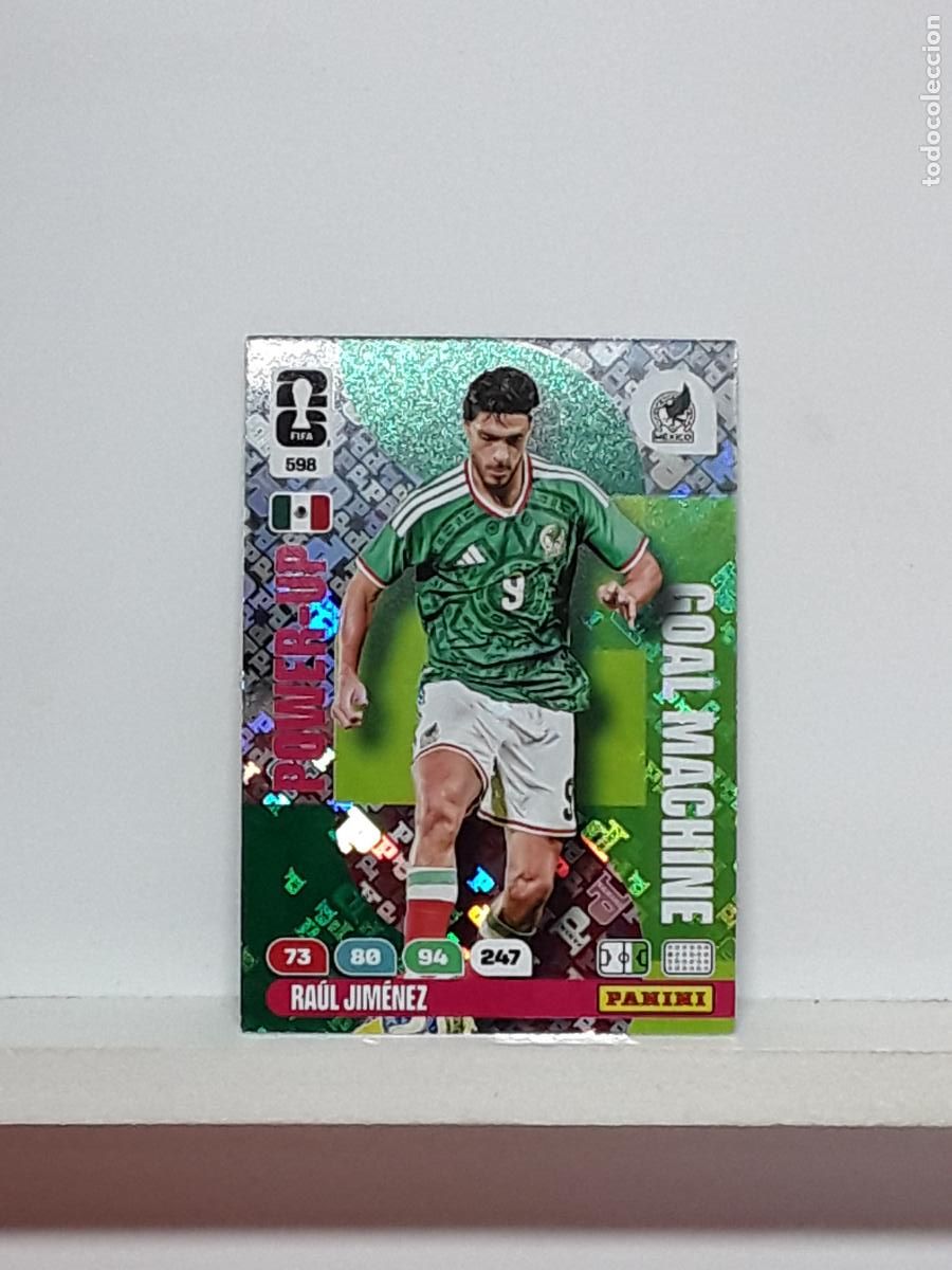 Cromos de f&uacute;tbol: ADRENALYN MUNDIAL 2026 WORLD CUP 26 ALBUM PANINI N 598 MEXICO POWER MACHINE RAUL JIMENEZ