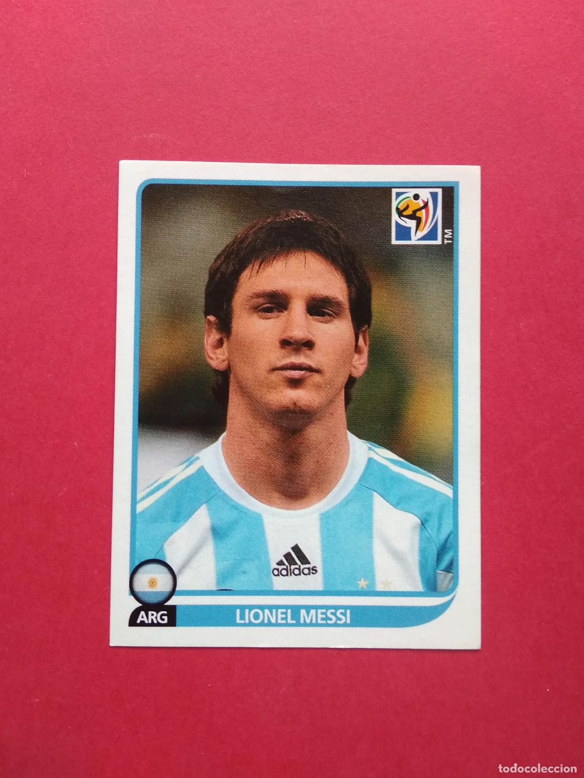 Cromos de f&uacute;tbol: PANINI MUNDIAL SUDAFRICA 10 SOUTH AFRICA 2010 CROMO NUNCA PEGADO N&ordm; 122 LEO MESSI ARGENTINA
