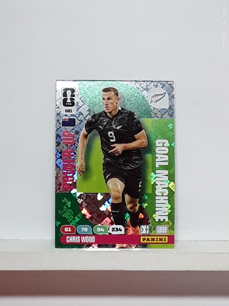 Cromos de f&uacute;tbol: ADRENALYN MUNDIAL 2026 WORLD CUP 26 ALBUM PANINI N 601 NUEVA ZELANDA POWER MACHINE CHRIS WOOD