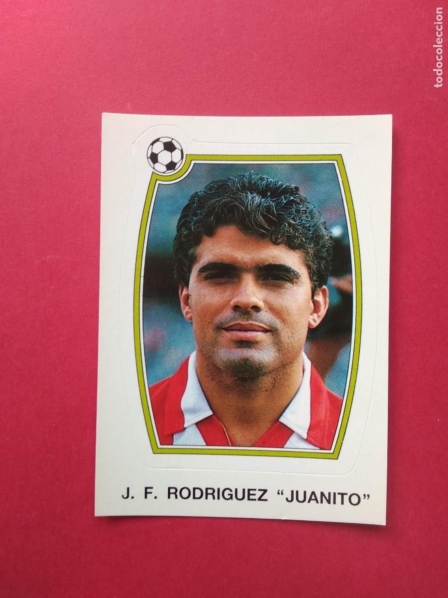 Figurine di Calcio: PANINI FUTBOL ESTRELLAS DE LA LIGA 92 93 1992 1993 CROMO NUNCA PEGADO N&ordm; 79 JUANITO ATLETICO MADRID