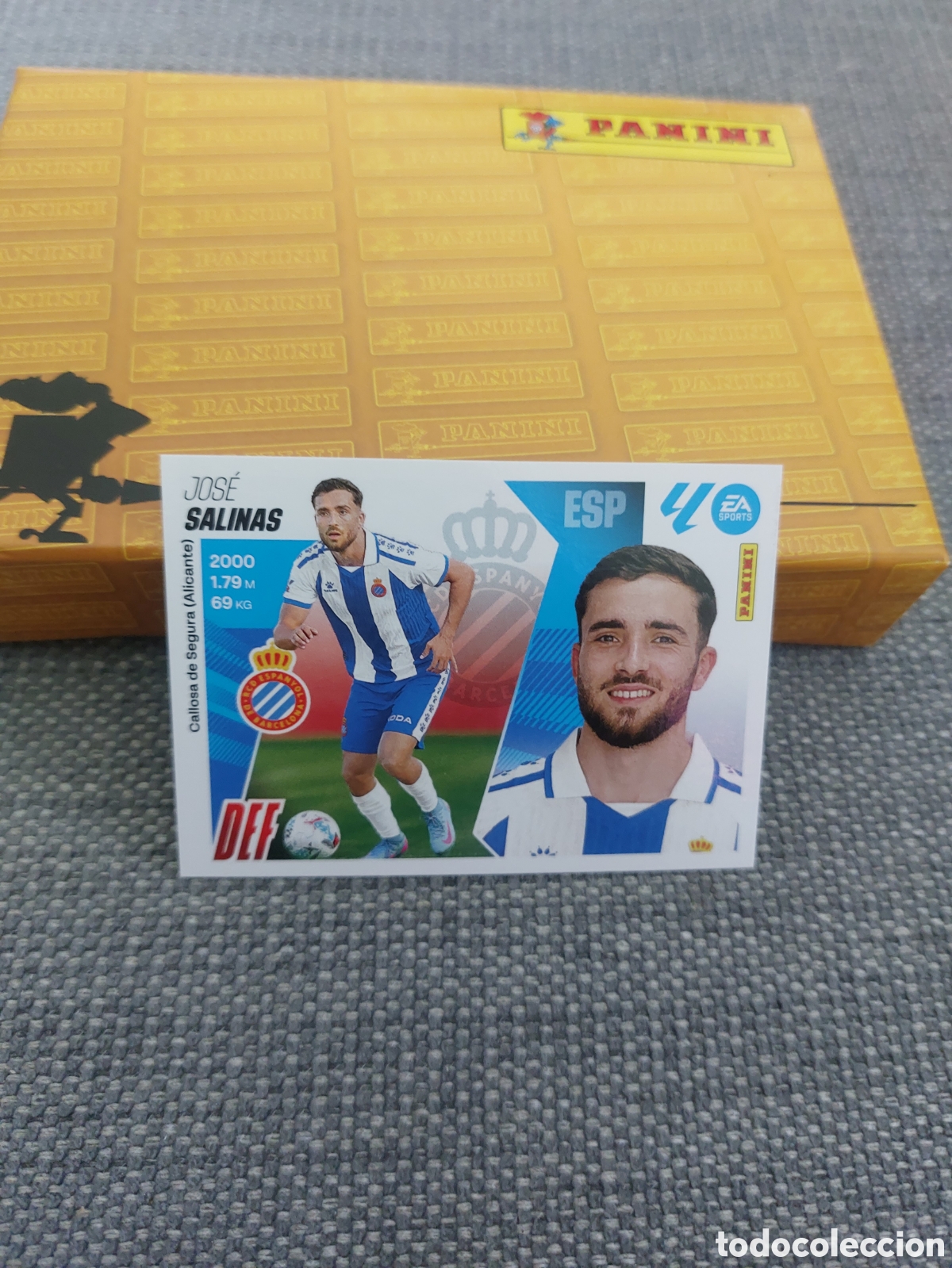 Cromos de f&uacute;tbol: 10 SALINAS ESPANYOL PANINI LIGA ESTE 25 26 2025 2026