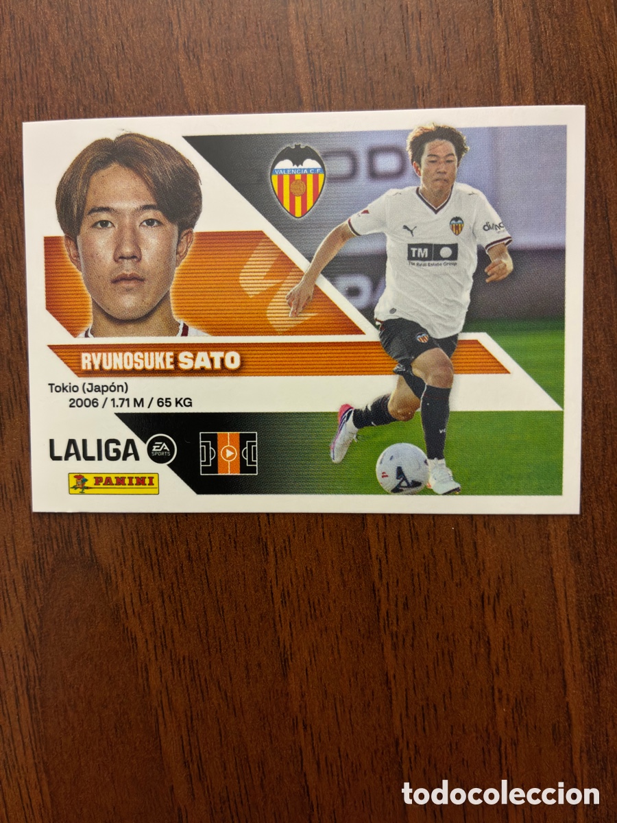 Fu&szlig;ball-Sticker: Cromo N&ordm; 14 Ryunosuke Sato (&Uacute;ltimos Fichajes) - Valencia CF - Este Liga 2026-27 - Impecable