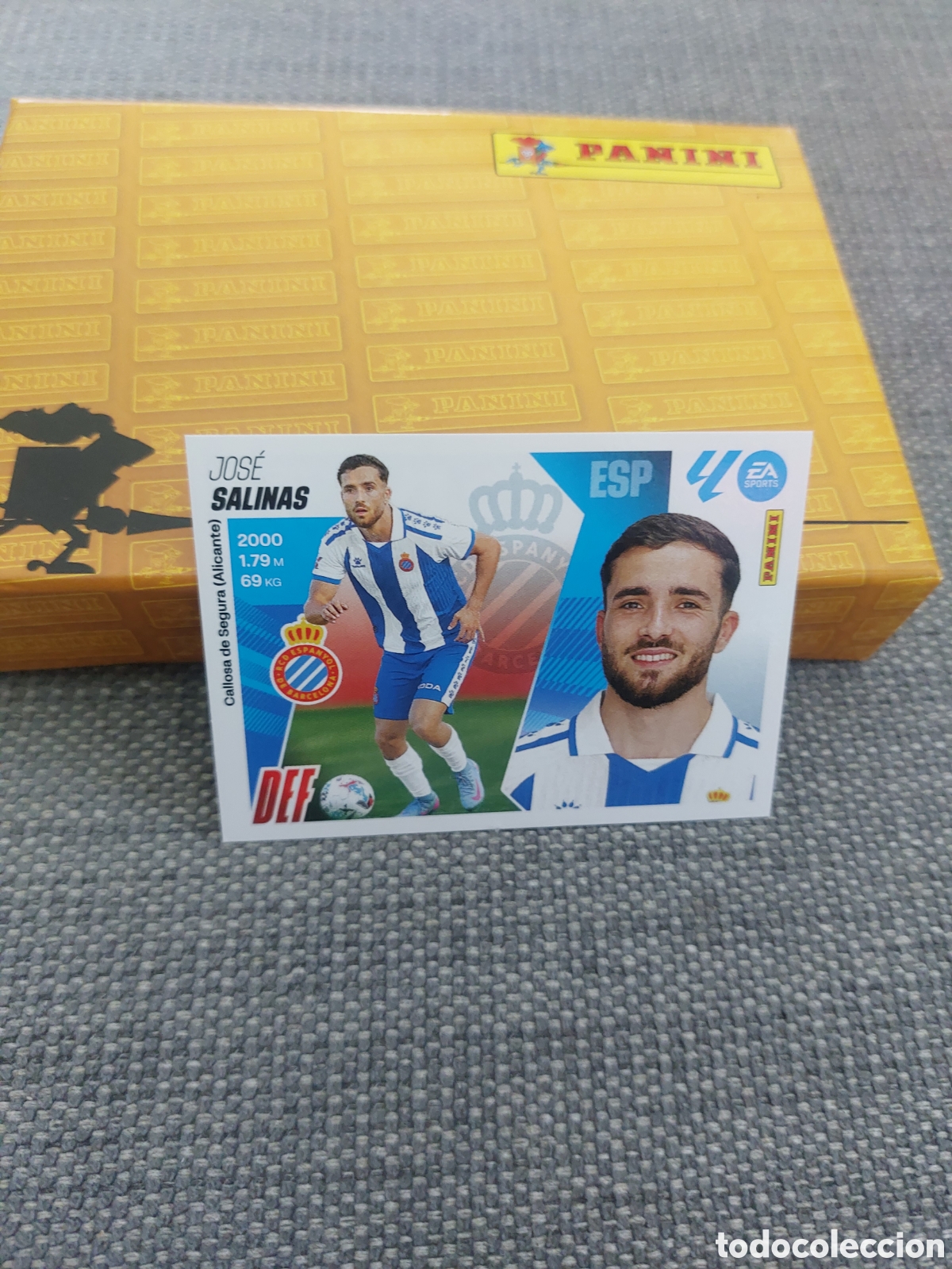 Cromos de f&uacute;tbol: 10 SALINAS ESPANYOL PANINI LIGA ESTE 25 26 2025 2026