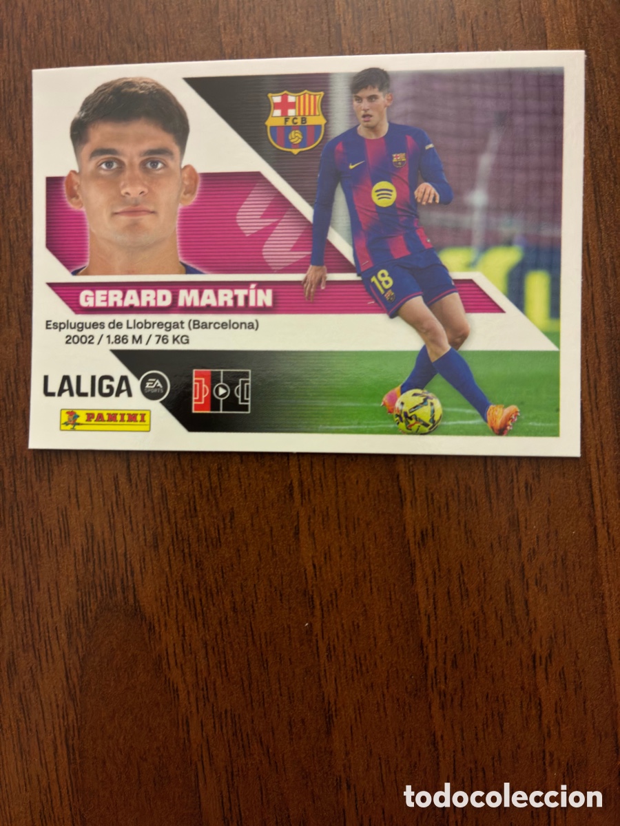 Cromos de f&uacute;tbol: Cromo N&ordm; 8 Gerard Mart&iacute;n - FC Barcelona - Colecci&oacute;n Este Panini Liga 2026-27 - Impecable