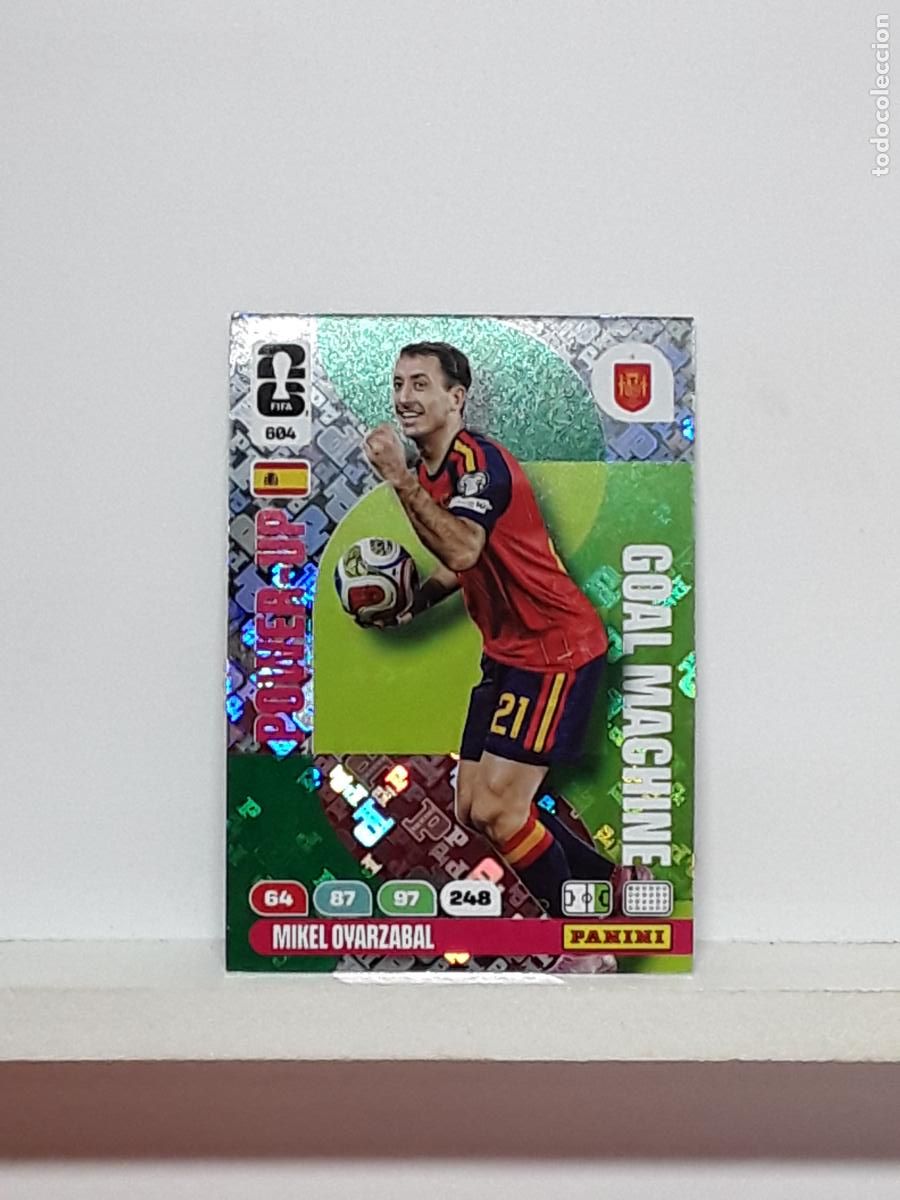 Cromos de f&uacute;tbol: ADRENALYN MUNDIAL 2026 WORLD CUP 26 ALBUM PANINI N 604 ESPA&Ntilde;A SPAIN POWER MACHINE MIKEL OYARZABAL