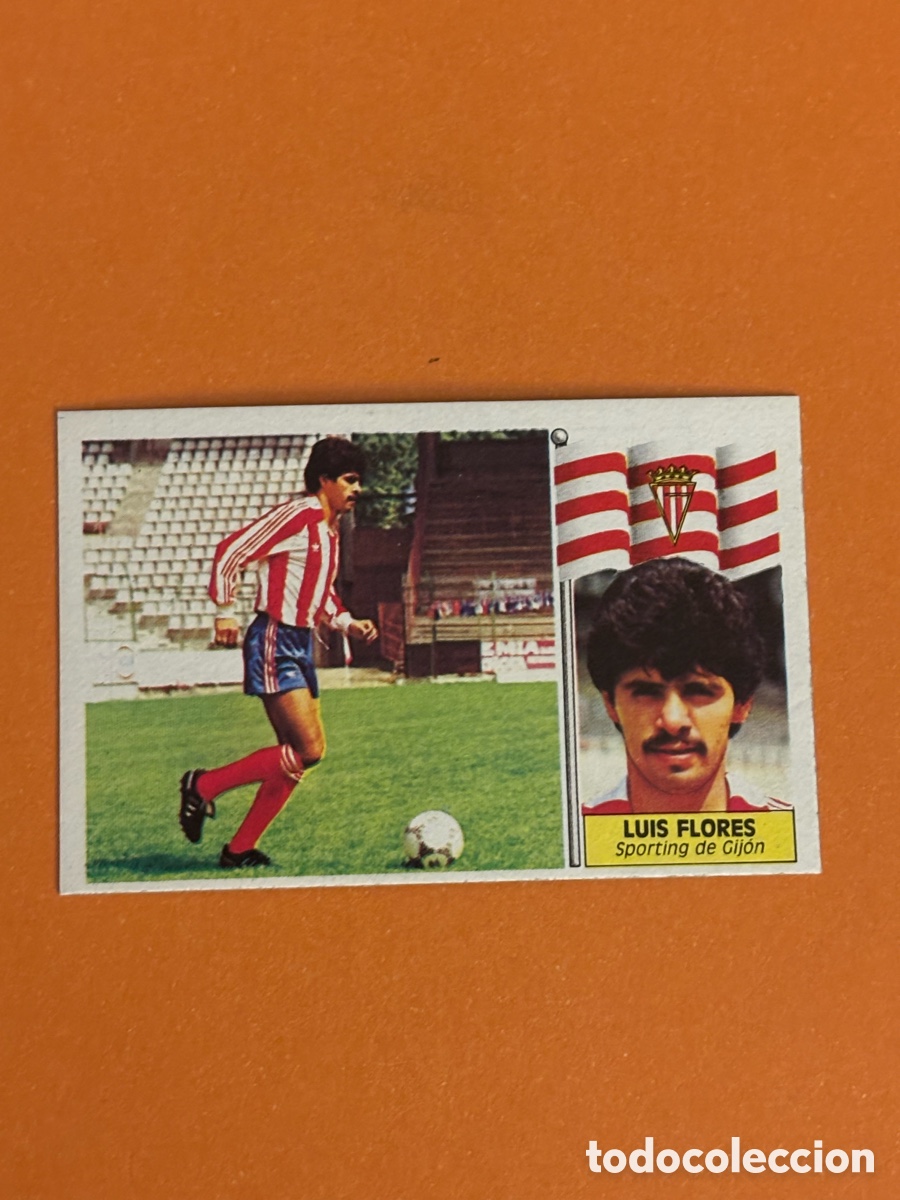 Cromos de f&uacute;tbol: EDICIONES ESTE 1986-1987 - LUIS FLORES (SPORTING GIJON) COLOCA LIGA 86-87