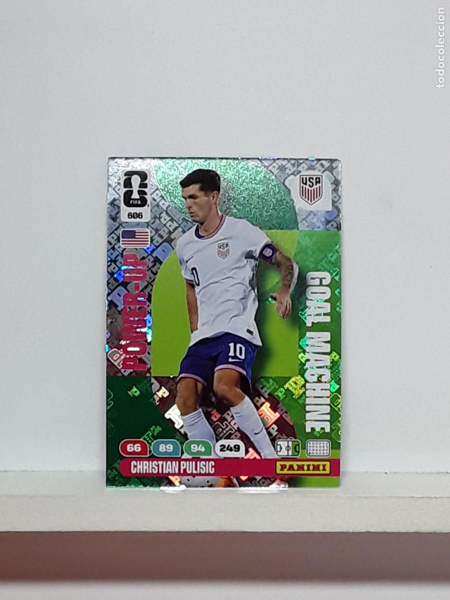 Cromos de f&uacute;tbol: ADRENALYN MUNDIAL 2026 WORLD CUP 26 ALBUM PANINI N 606 USA ESTADOS UNIDOS POWER MACHINE PULISIC