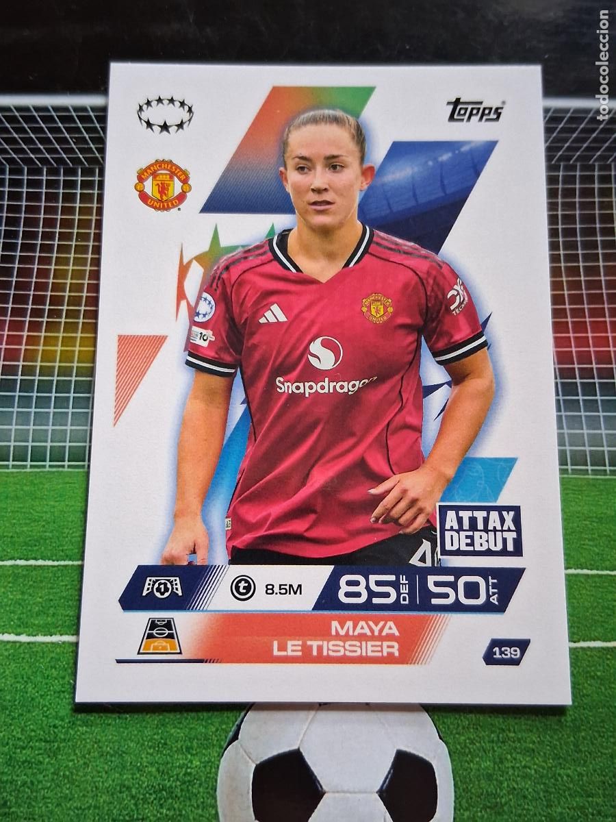 Cromos de f&uacute;tbol: 139 MAYA LE TISSIER MANCHESTER UNITED WOMEN TOPPS MATCH ATTAX EXTRA CHAMPIONS 2025 2026 25 26