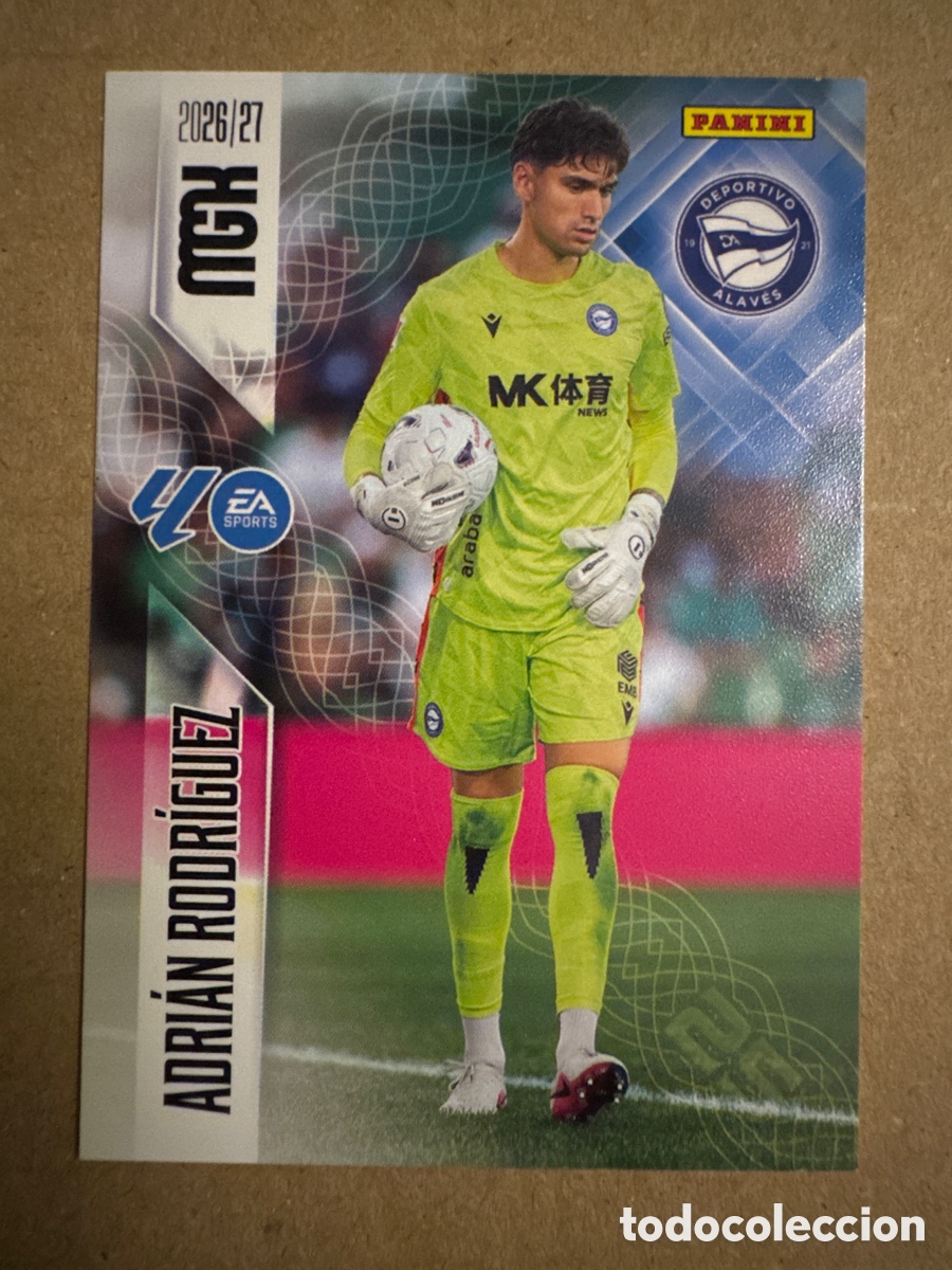 Cromos de f&uacute;tbol: # 21 Adri&aacute;n Rodr&iacute;guez Alav&eacute;s Megacracks 26 27 2026 2027 Nuevo Fichaje 2 Segunda 2a 2&ordf; Edici&oacute;n