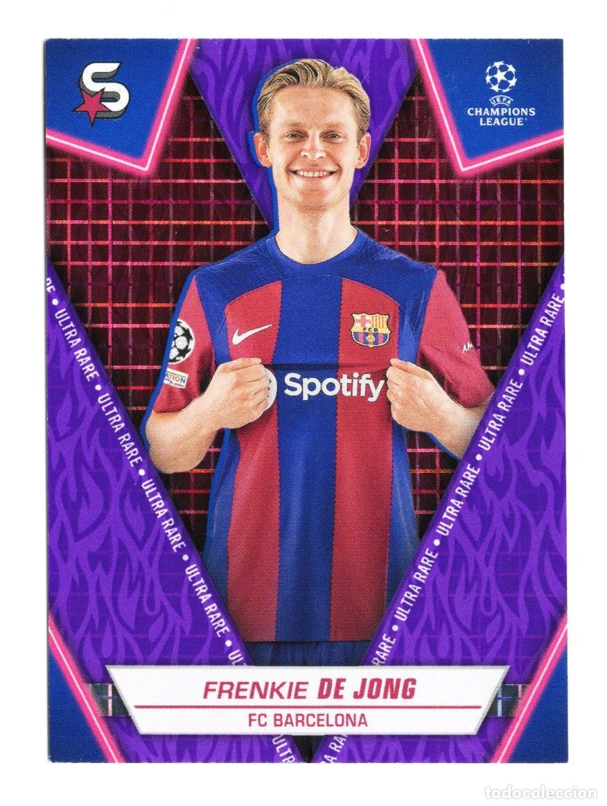 Cromos de f&uacute;tbol: Frenkie De Jong Barcelona Supersta Topps UEFA 2023 2024 Numerada 95 /99