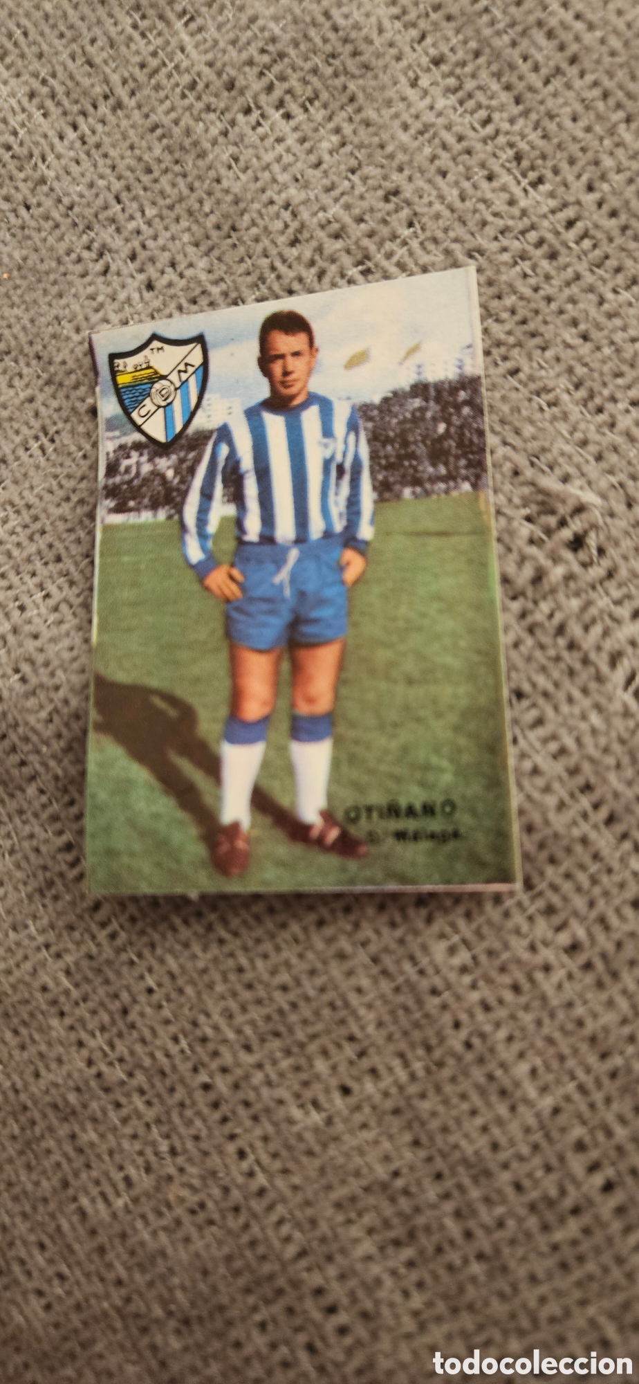 Cromos de f&uacute;tbol: Oti&ntilde;ano malaga disgra fher 1967 1968 67 68 campeonato liga despegado
