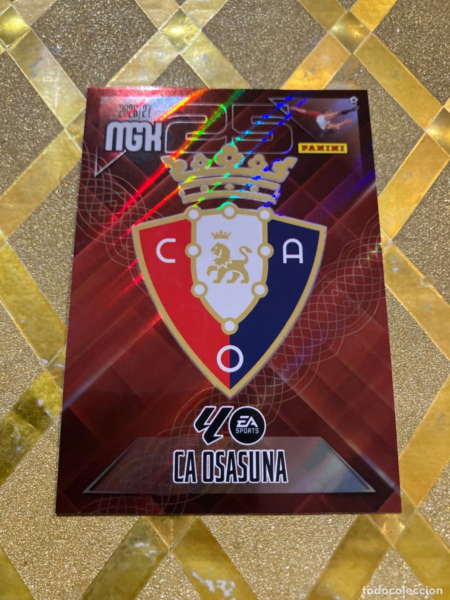 Cromos de f&uacute;tbol: CROMO DE FUTBOL NUMERO 253 ESCUDO DEL OSASUNA LIGA 2026 2027 MEGACRAKS MGK PANINI !